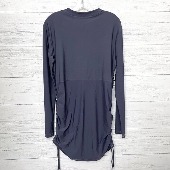 NEW Mott50 Grey Sun Protective Swim Dress UPF 50 Long Sleeves Zipper Front XL - Picture 4 of 11
